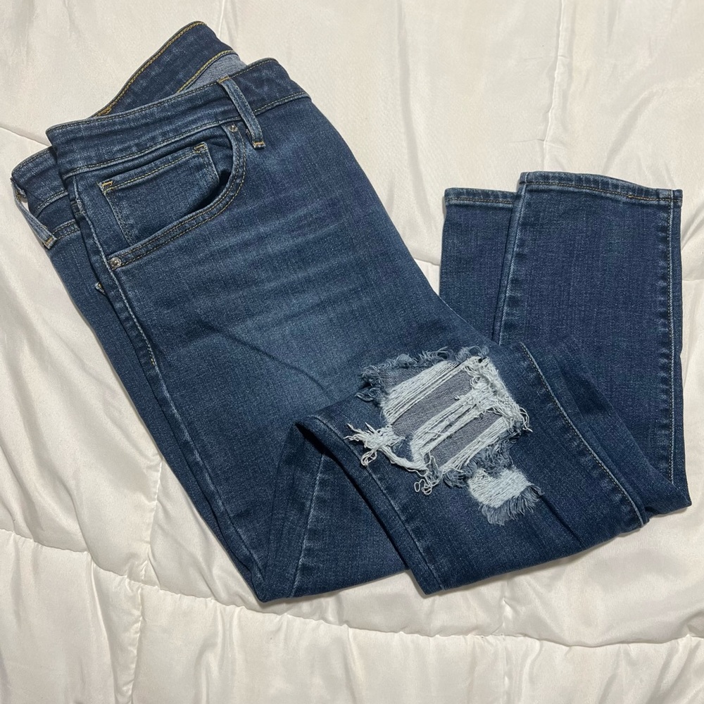 Levi’s 721 High Rise Skinny Ripped Jeans